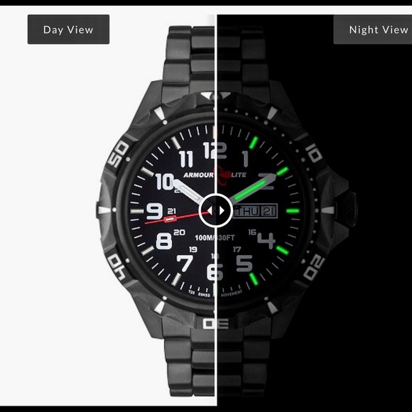 ArmourLite Tritium Professional Shatterproof Watch - Picture 7 of 10